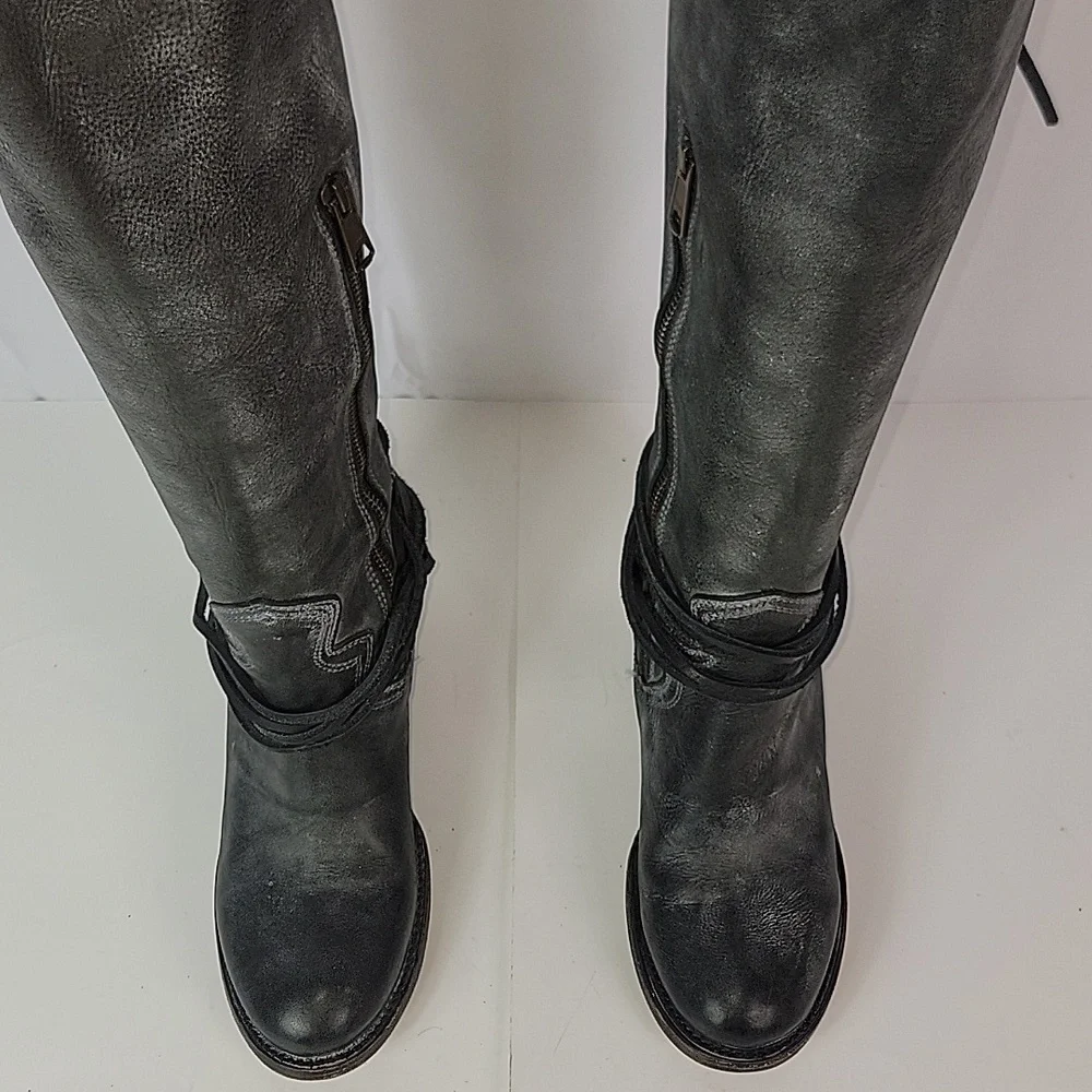 Freebird By Steven Coal Tall Lace-up Women's Boots - Picture 9 of 12